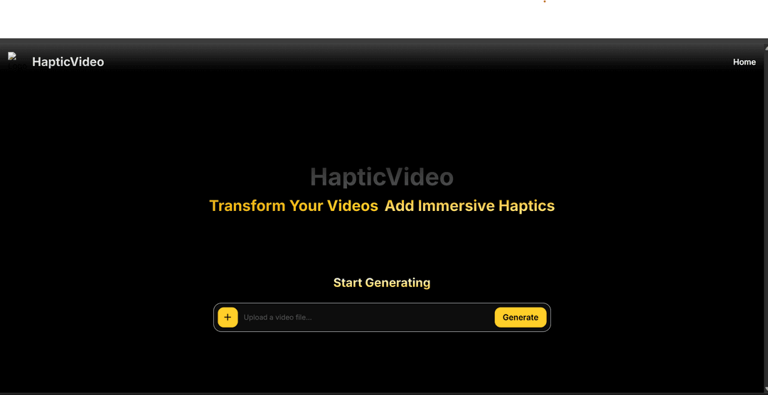 Haptic Video Generator
